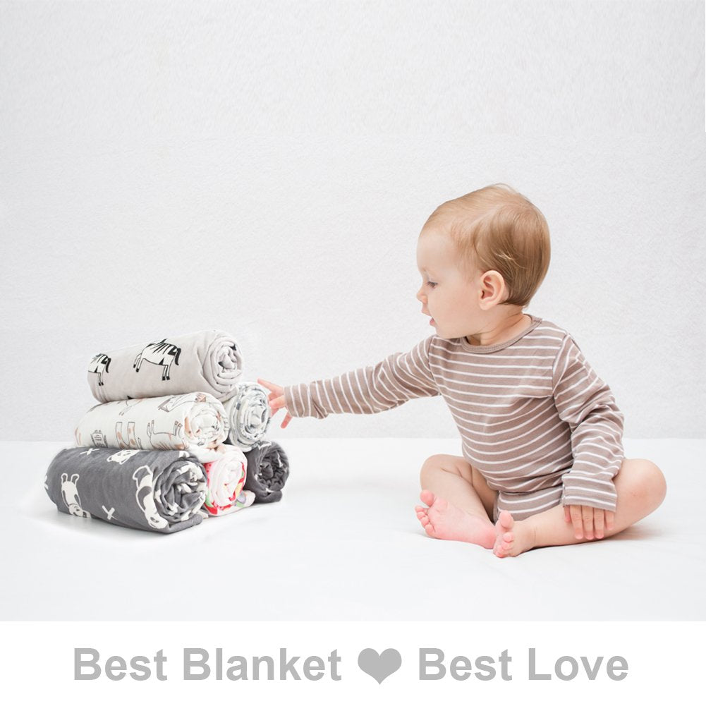 BORITAR baby blanket multi-use applications for sleeping, cuddling, stroller cover and more