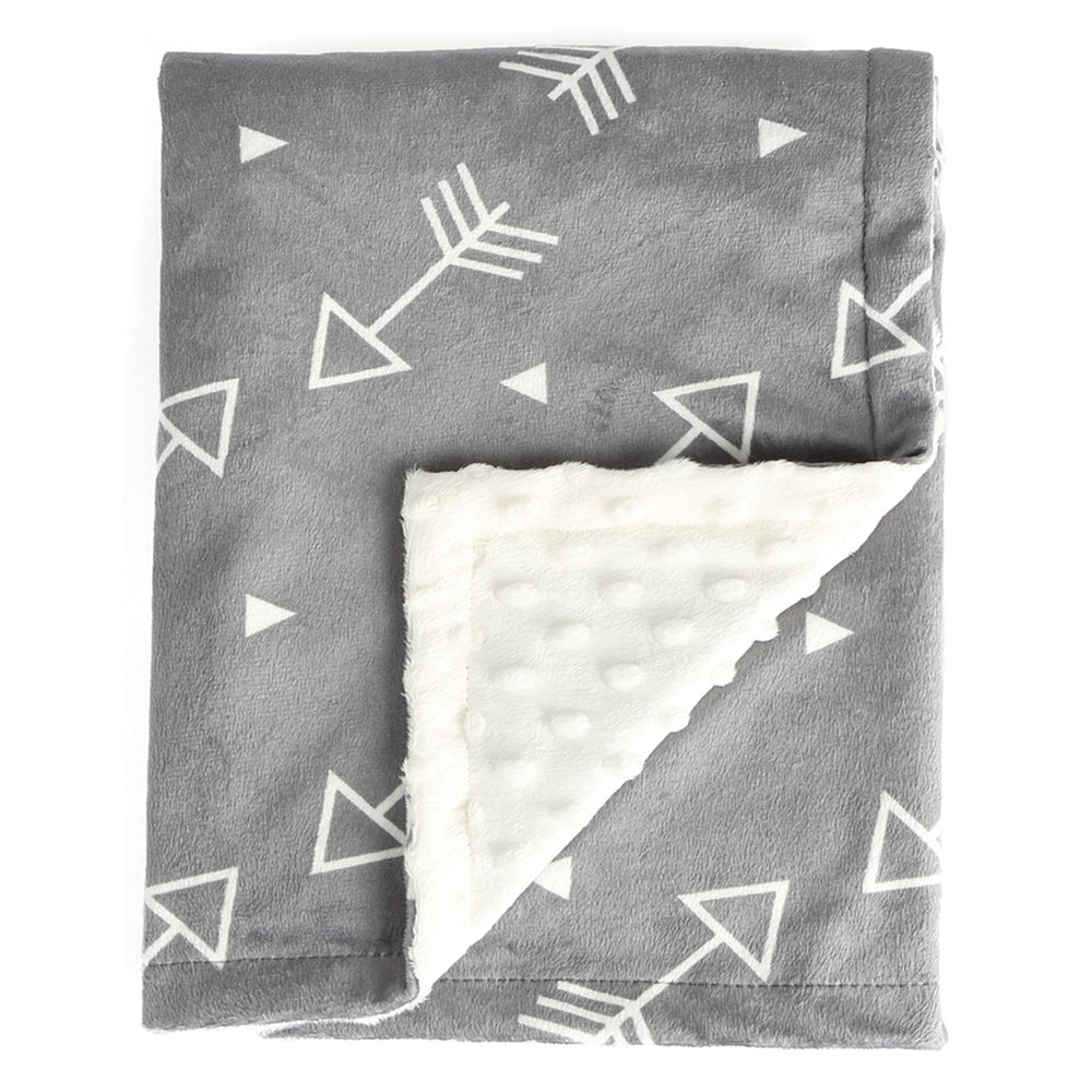 BORITAR baby blanket with soft minky fabric for cozy baby moments.