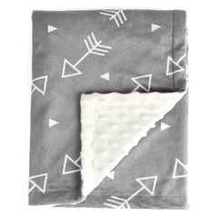 BORITAR baby blanket with soft minky fabric for cozy baby moments.