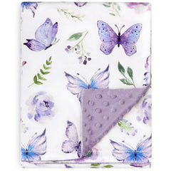 BORITAR baby blanket in soft Minky fabric provides gentle skin comfort.