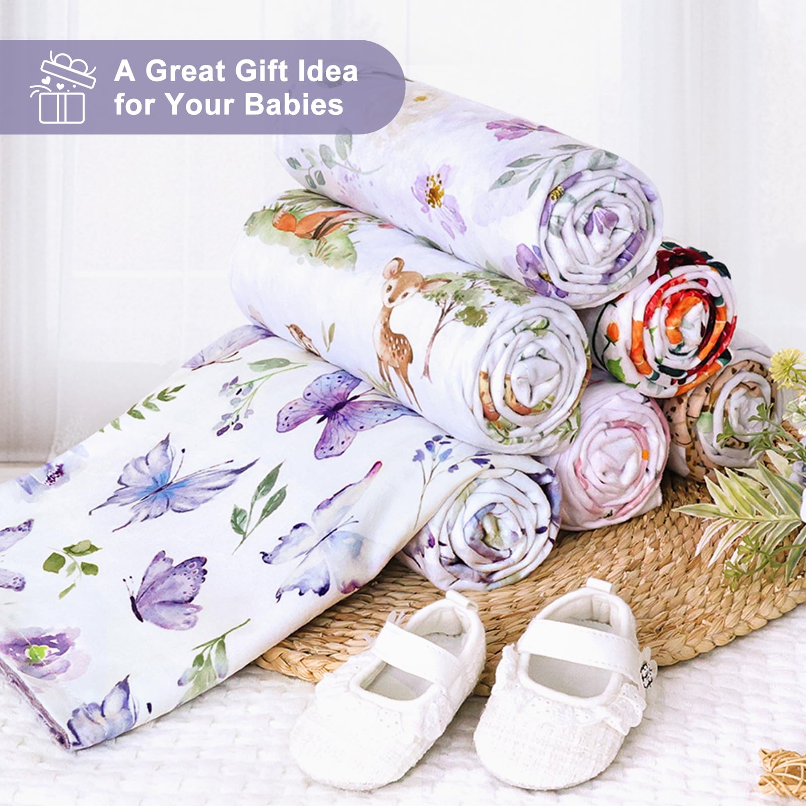 BORITAR nursery decor-ready blanket adds cozy vibes to any space.