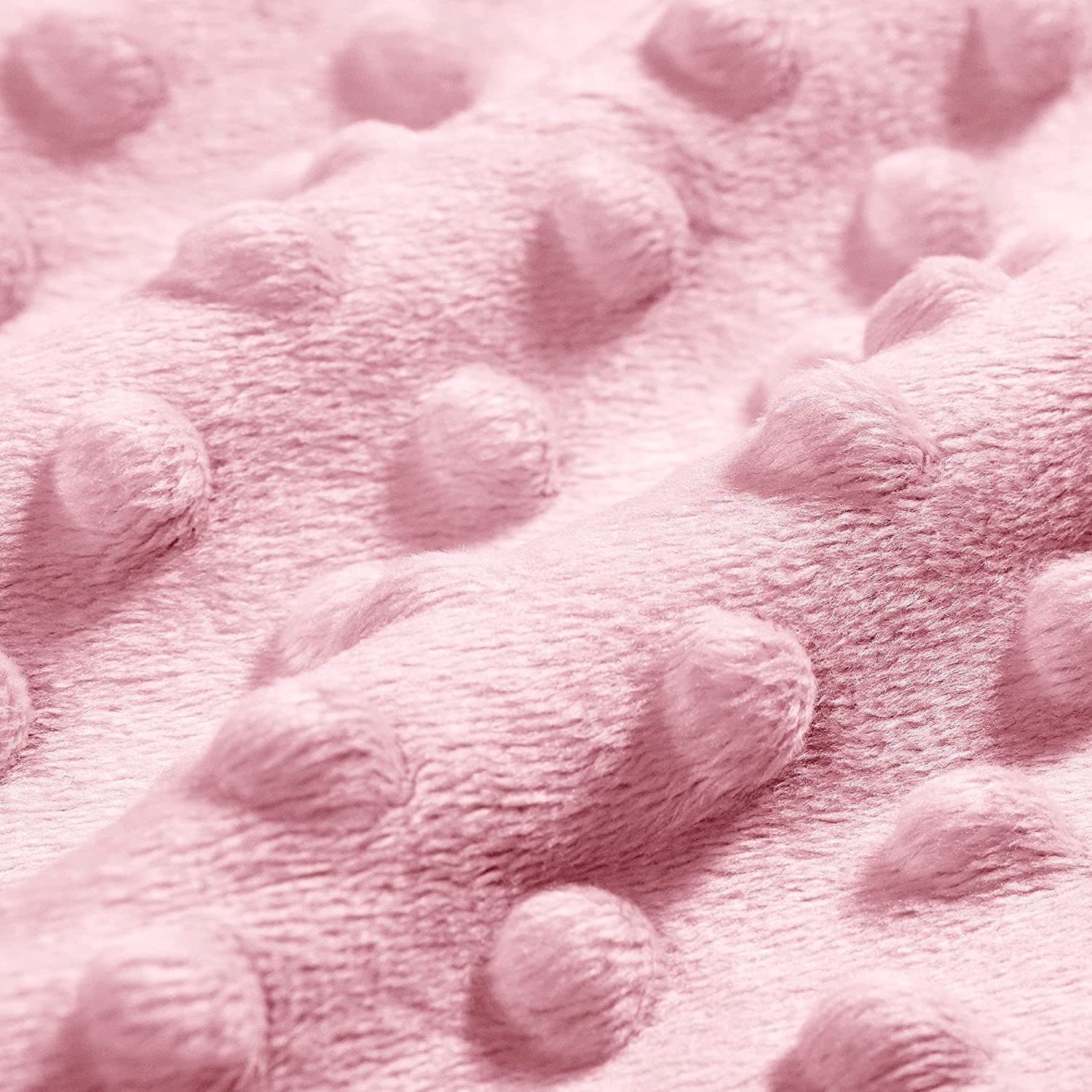 BORITAR Unicorn Baby Blanket back dotted white backing with plush texture for photo-friendly detail.