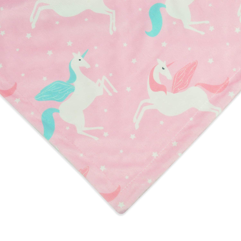 BORITAR Unicorn Baby Blanket soft Minky texture invites daily snuggles and comfort.