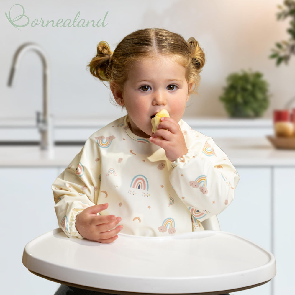 Bornealand BLW-ready spoons for 6+ months promote comfortable self-feeding.