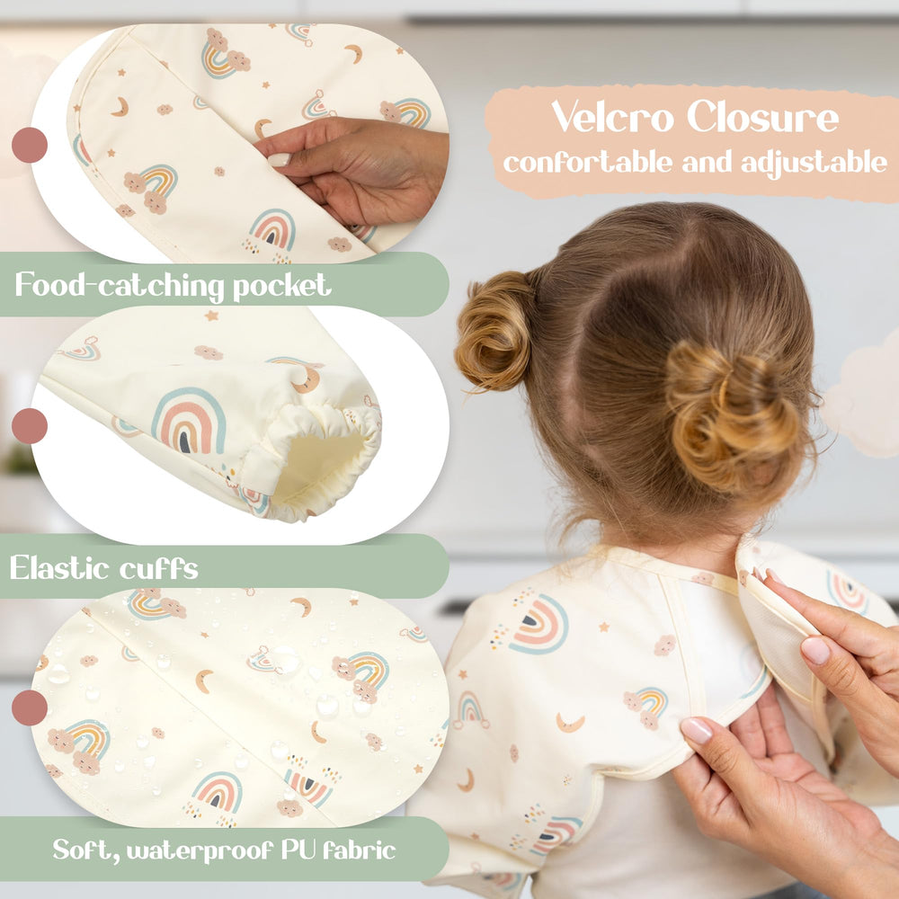 Bornealand travel-case opens to reveal organized baby feeding tools.
