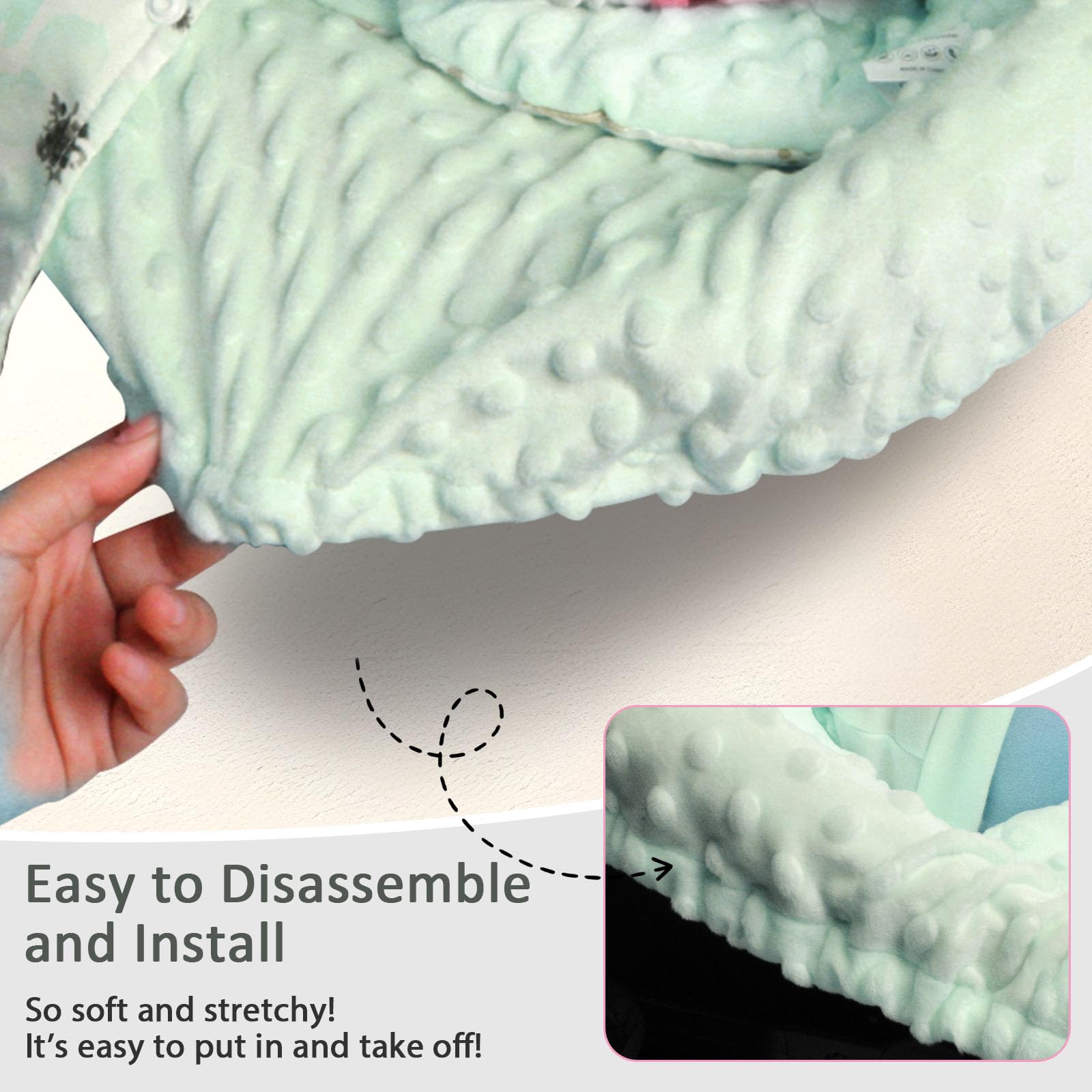 Boryokun universal-fit car seat cover liner works with 3-point and 5-point seats.