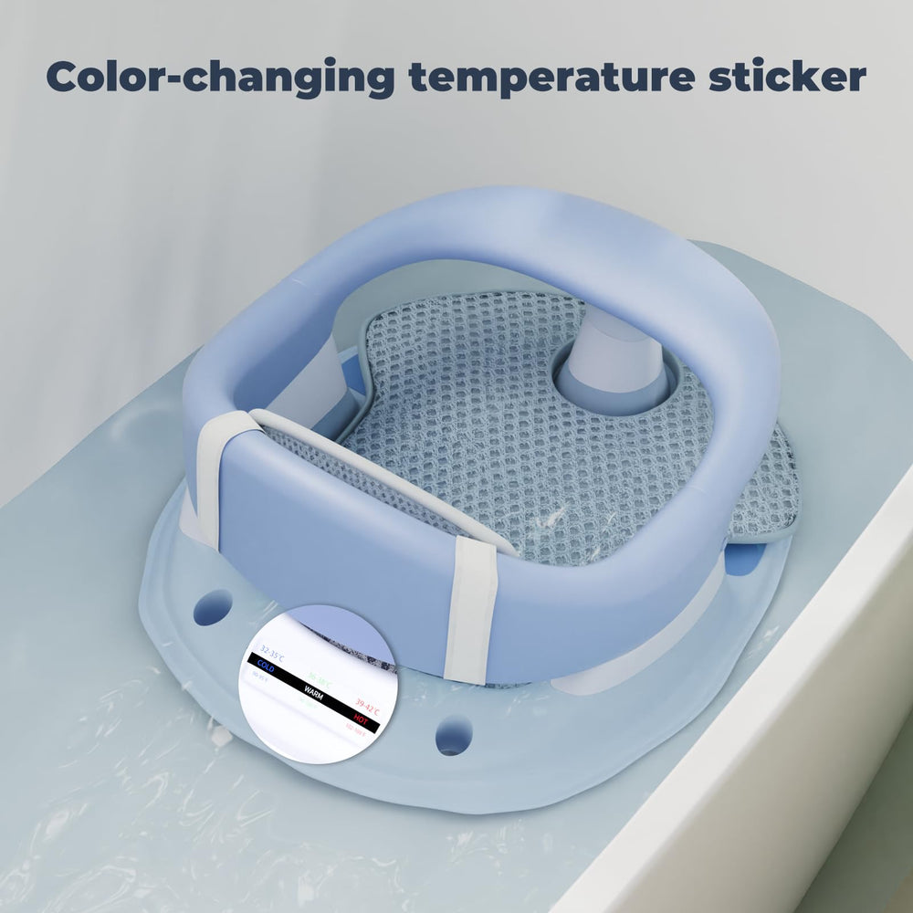BORRAV bath cushion close-up shows soft, quick-dry material for clean, comfortable baths.
