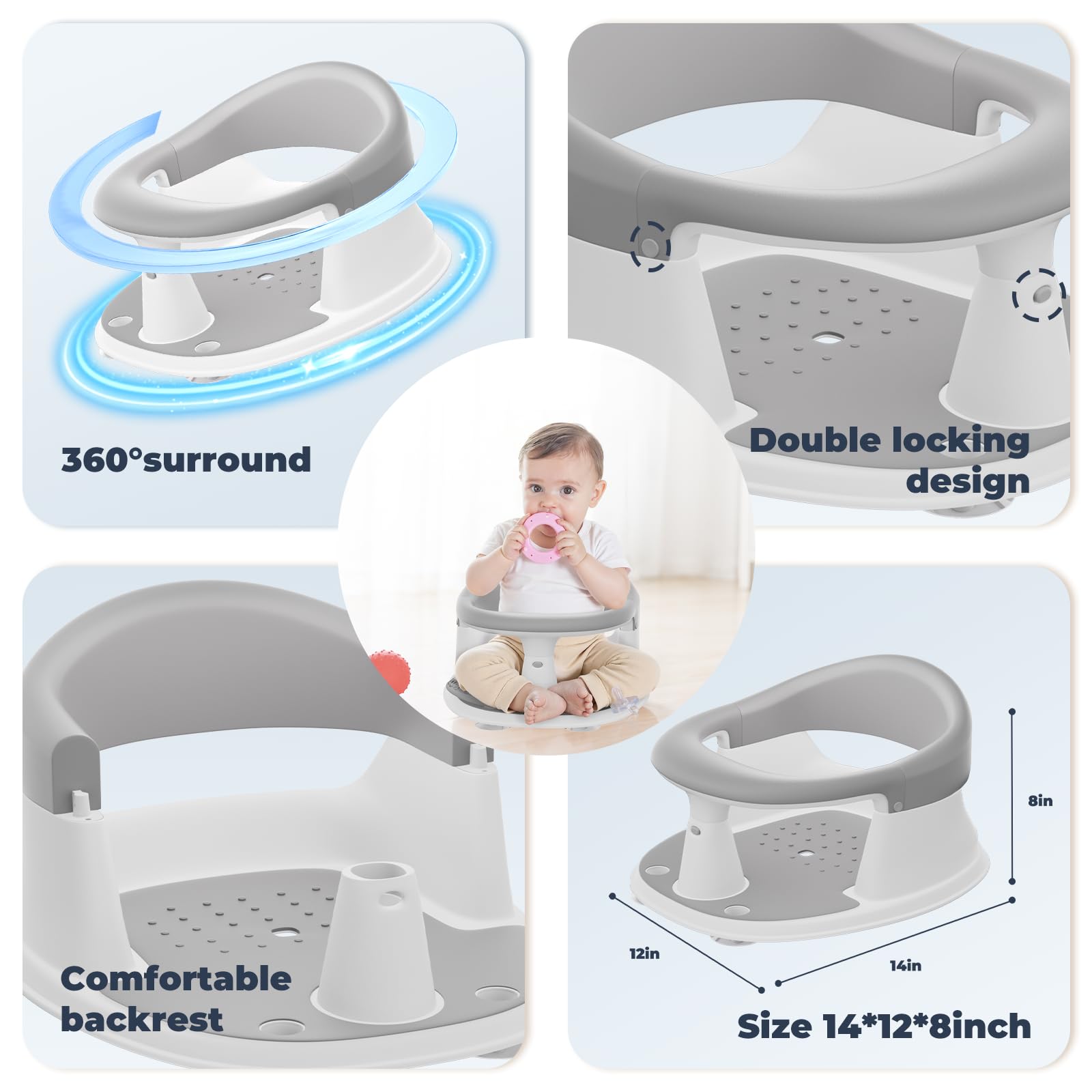 BORRAV in-tub use showcases safe, convenient bath routines for new parents.