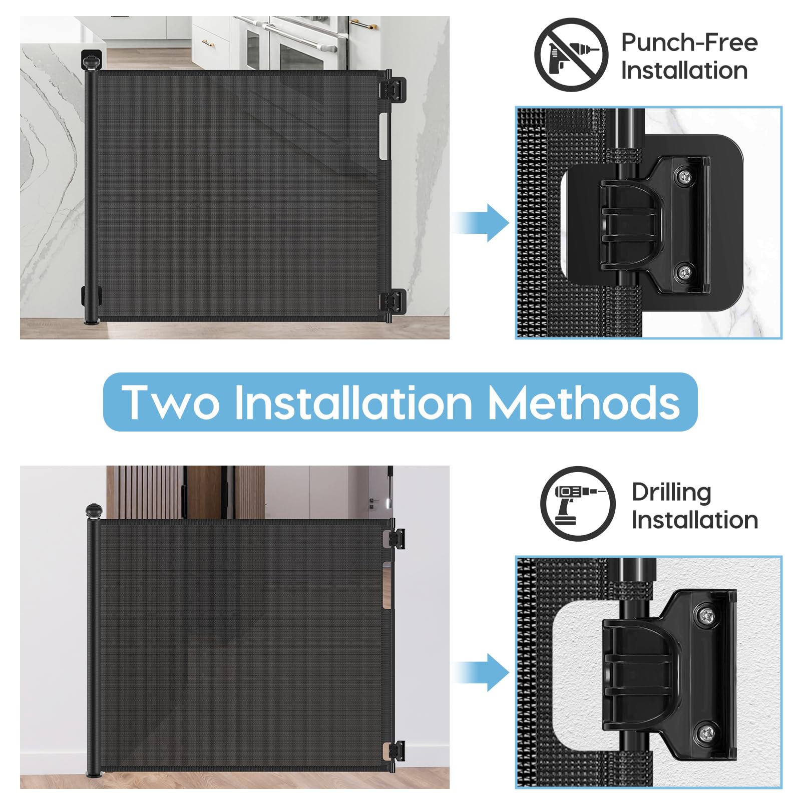 Borthmiu baseboard adjustable bracket fits any baseboard without damage.