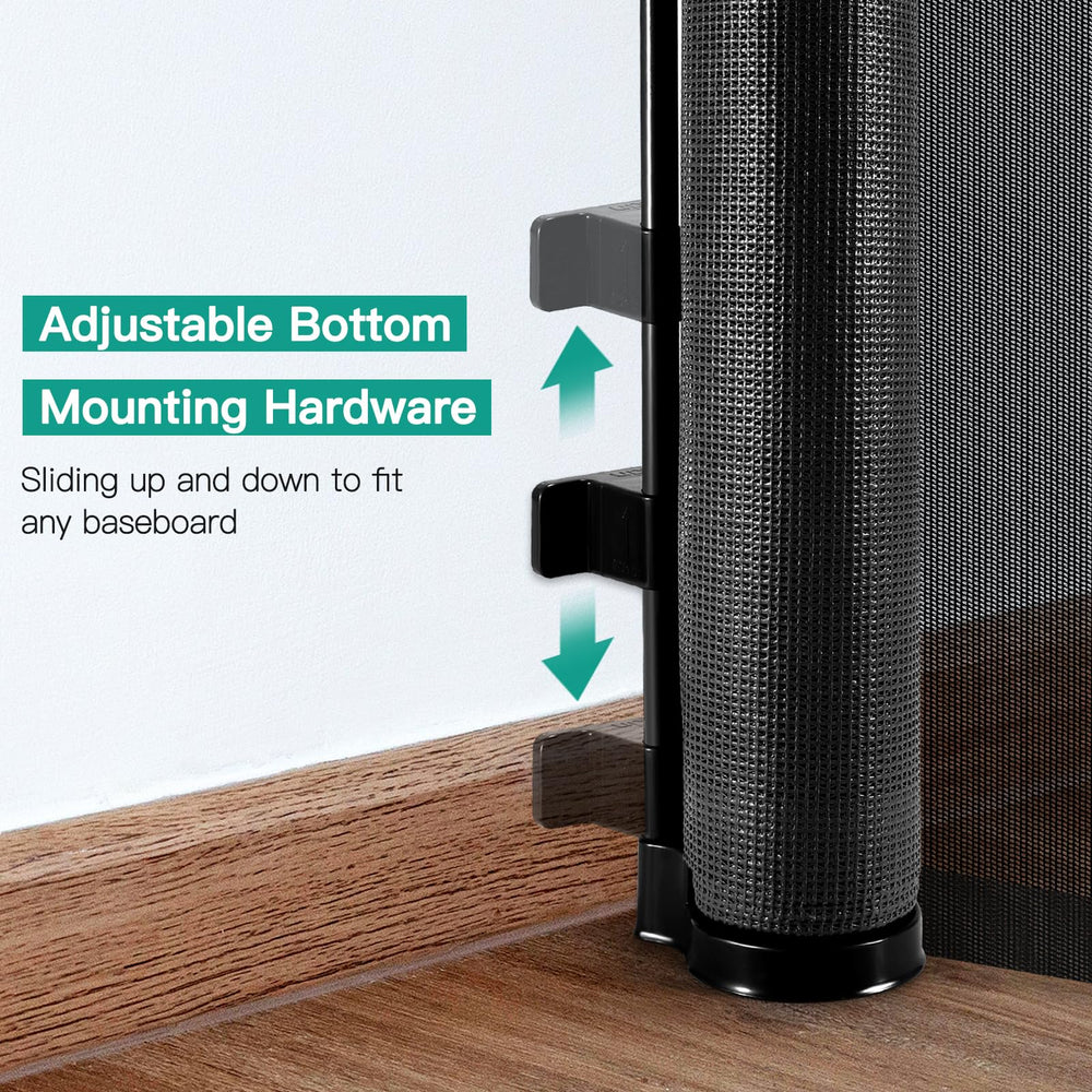 Borthmiu adjustable lower bracket fits baseboards for flexible placement