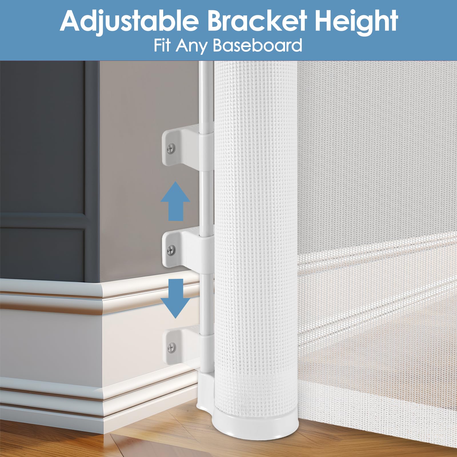 Borthmiu doorway-stair-deck-gate suits multiple entryways for families and pets.