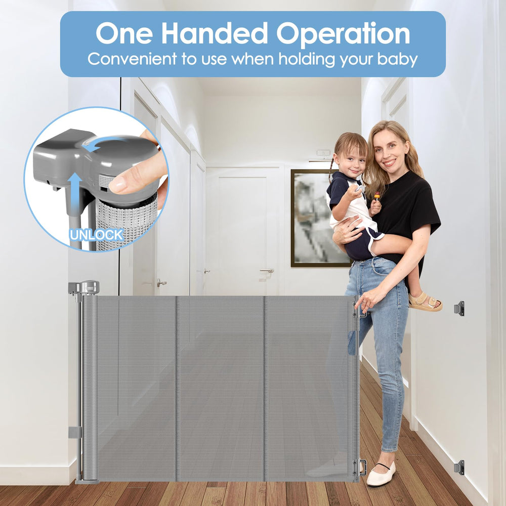 Borthmiu wide opening use demonstrates 55 inch extension for large spaces.
