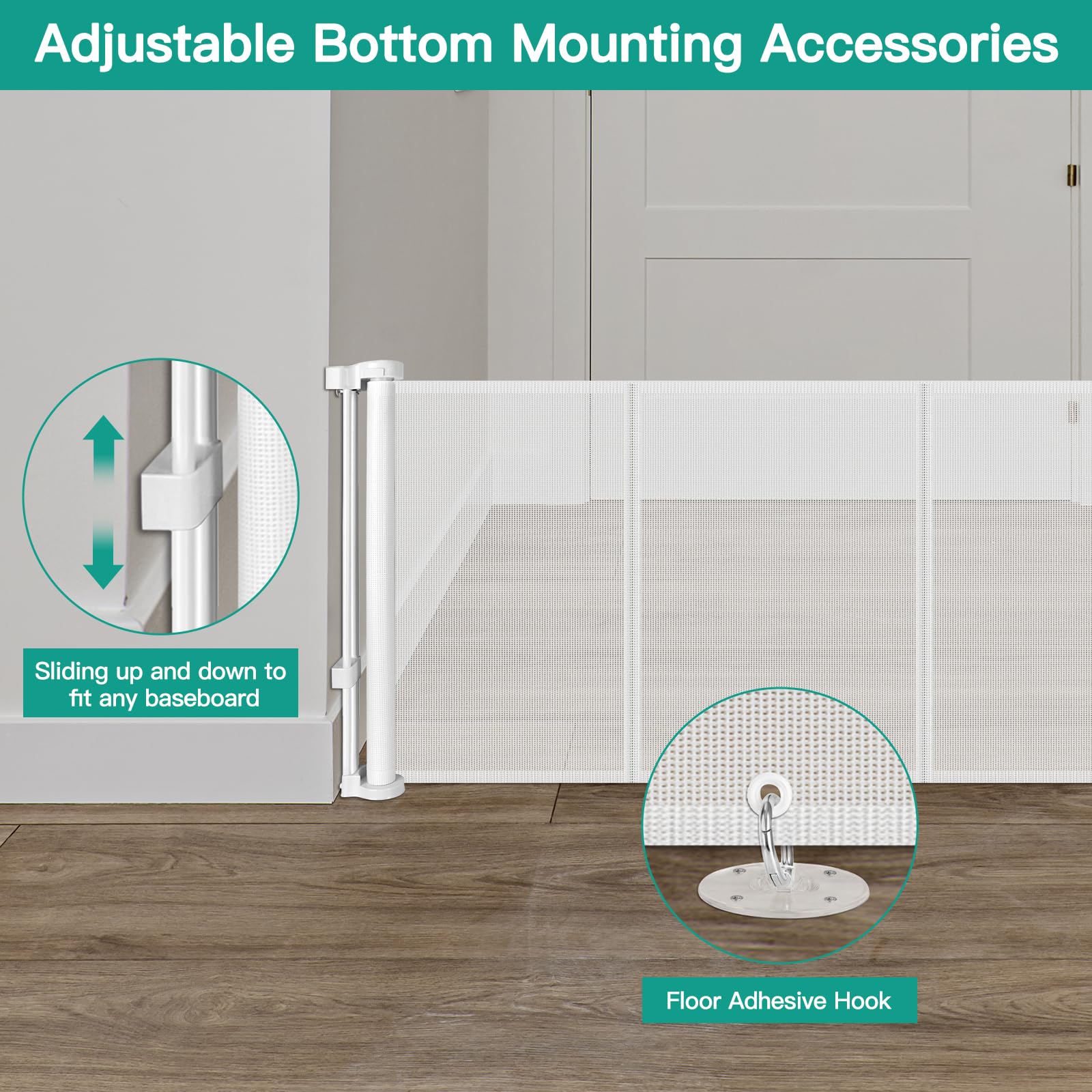 Borthmiu soft scratch-resistant mesh detail on the gate.