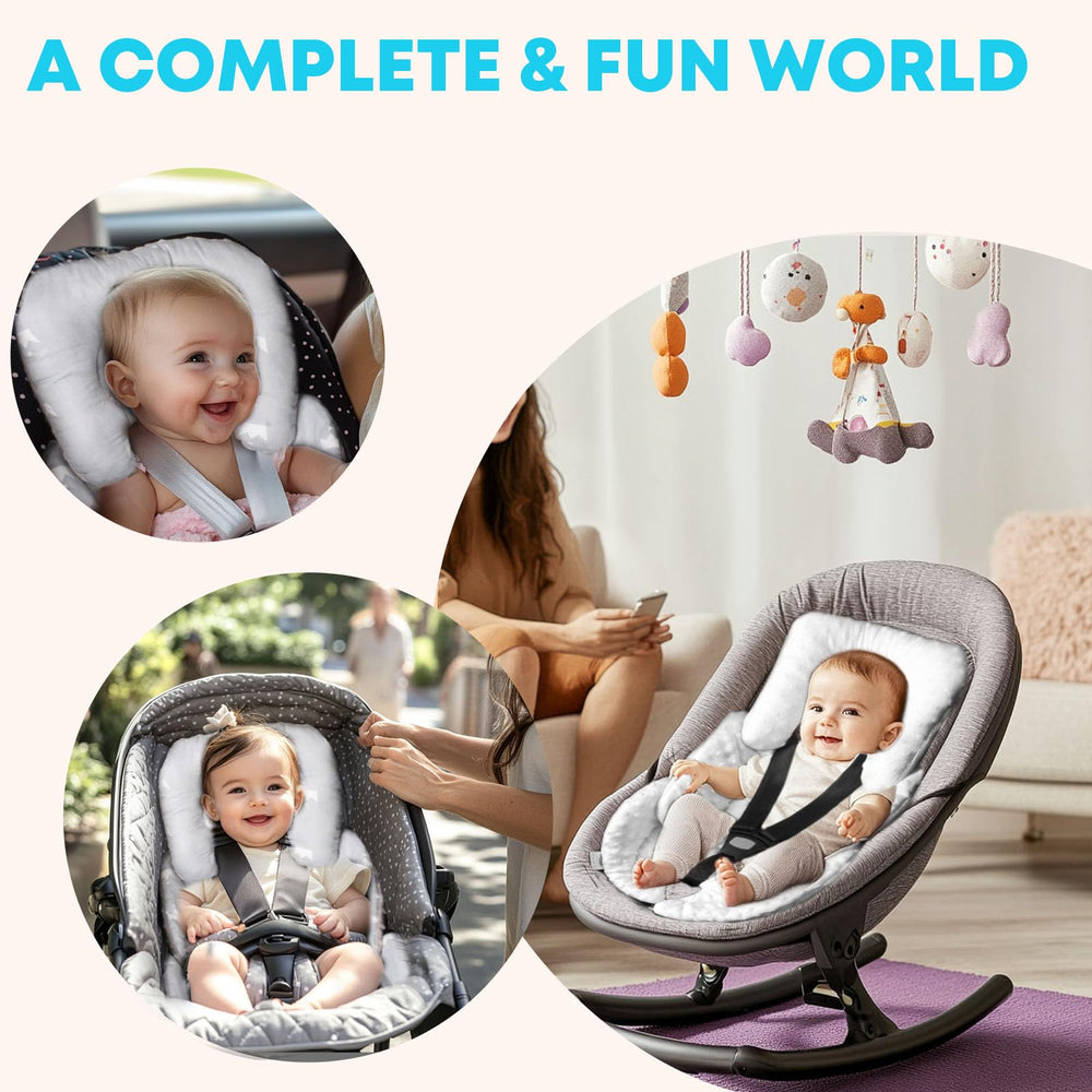 Boryokun Infant Carseat Insert is machine washable for easy cleanup.