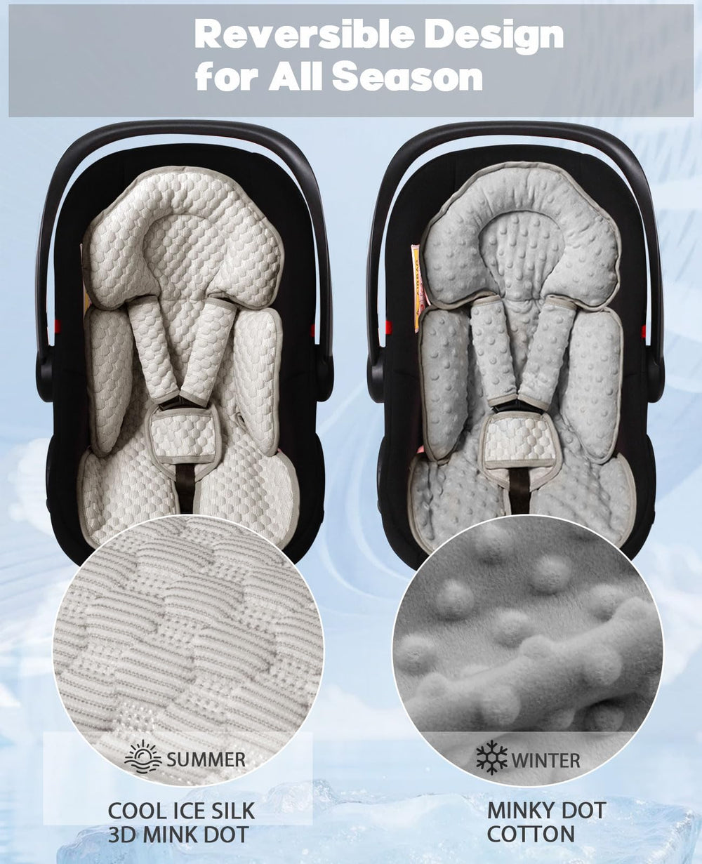 Boryokun reversible ice-silk side for summer keeps baby cool and comfy.