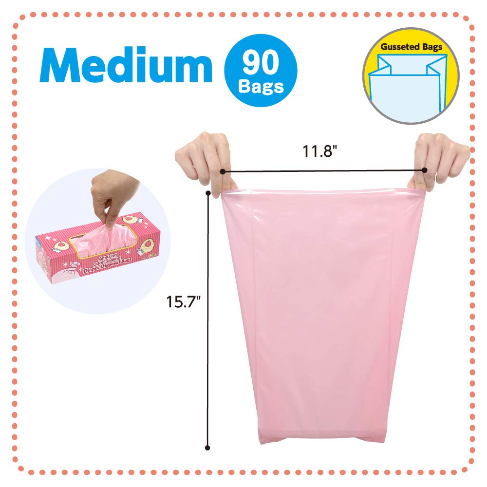 BOS Amazing Odor Sealing Bags dispensed from a compact box for easy use.
