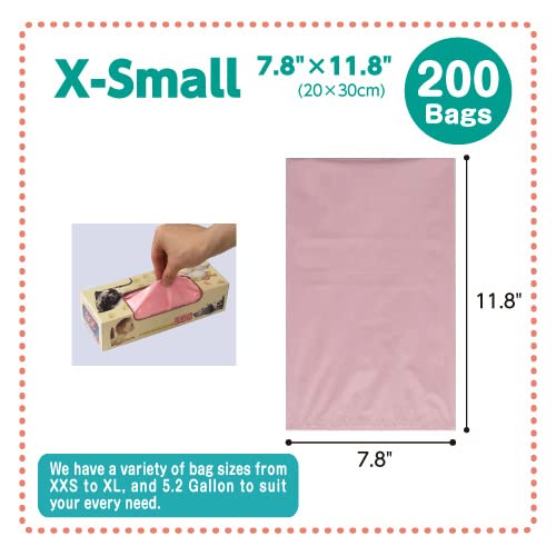 BOS Unscented Odor-Sealing Bags pink sanitary disposal option.