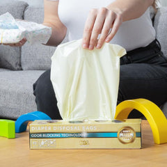 BOS handle-free diaper bags enable easy tying and mess-free disposal.