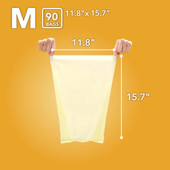 BOS cream-yellow compact design fits neatly under sinks.