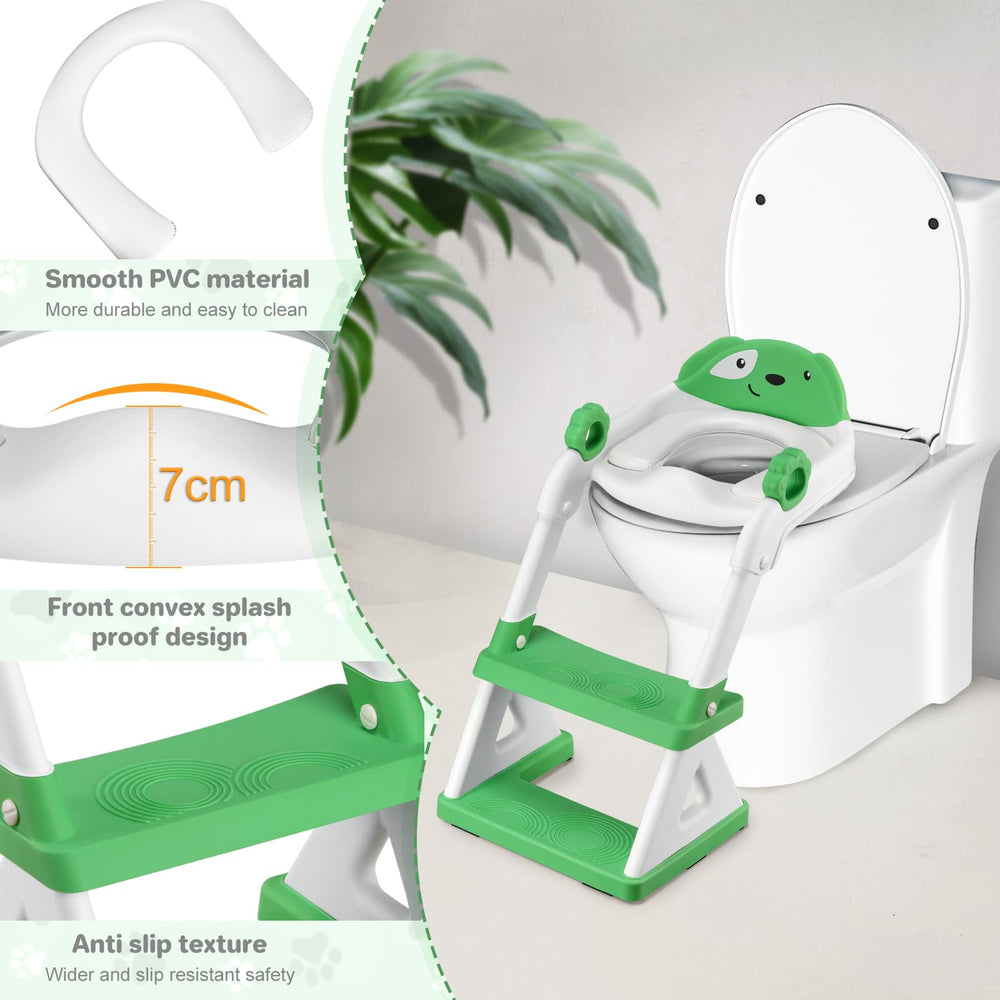 BOSEDSANG height-adjustable ladder from 15 to 17.2 inches.