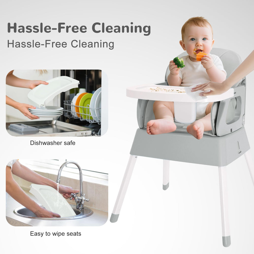 BOSEDSANG adjustable tray and footrest for growing comfort.