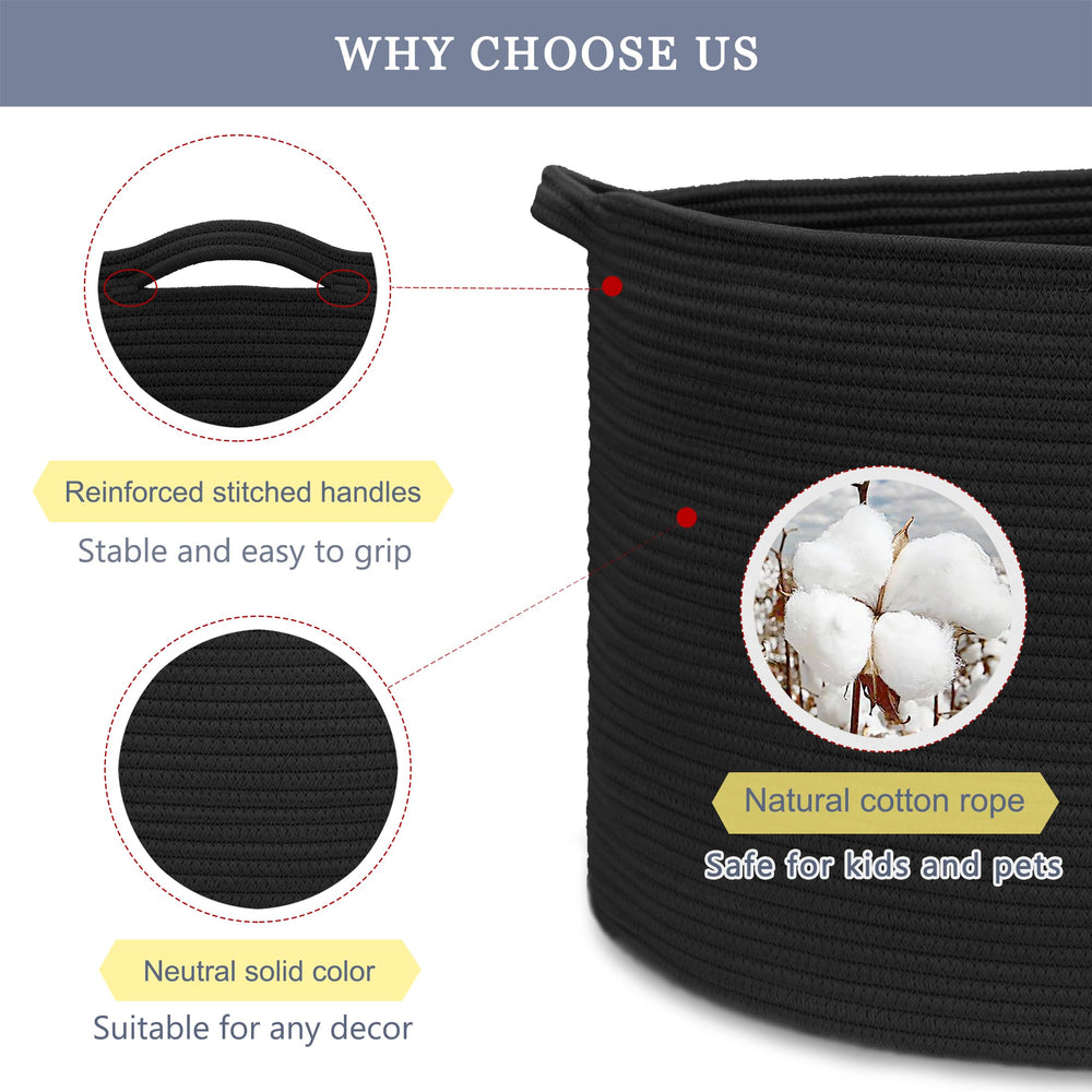 BOSROTY baby nursery basket stores daily essentials within reach.