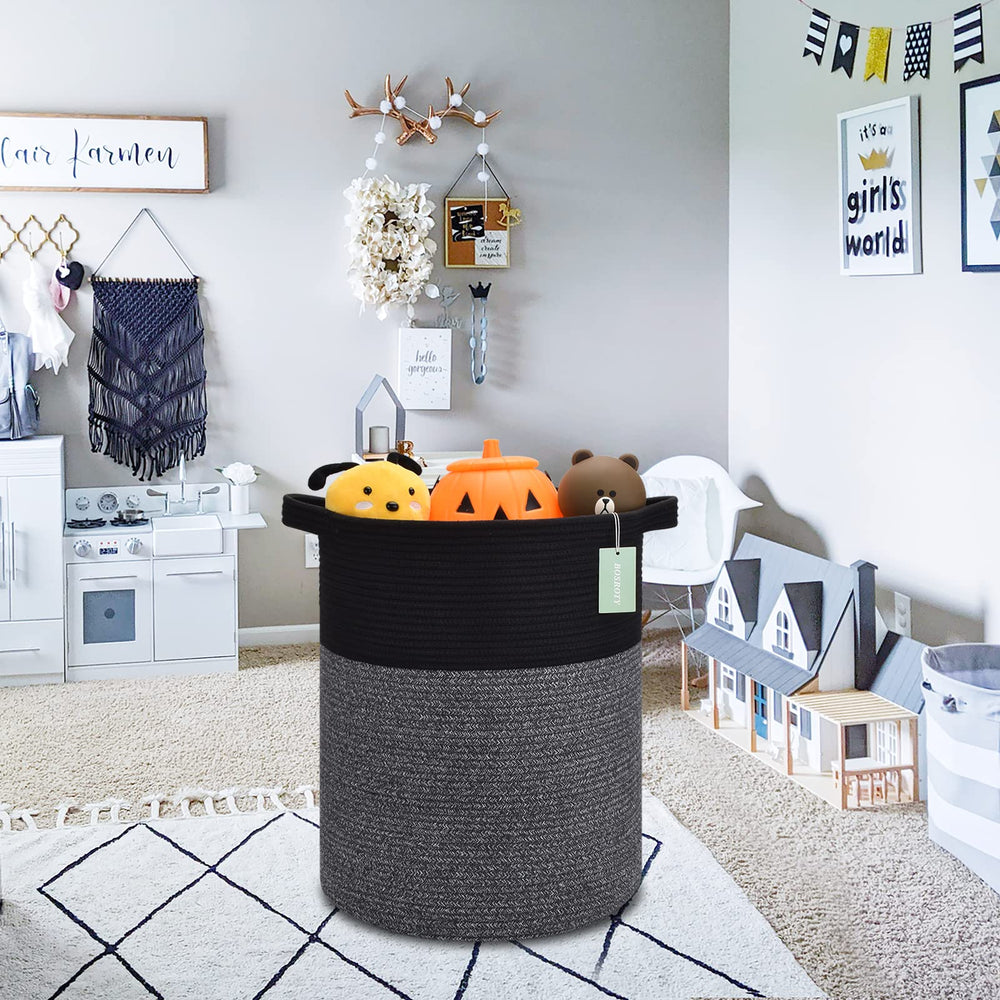 BOSROTY basket folds flat when empty for easy storage