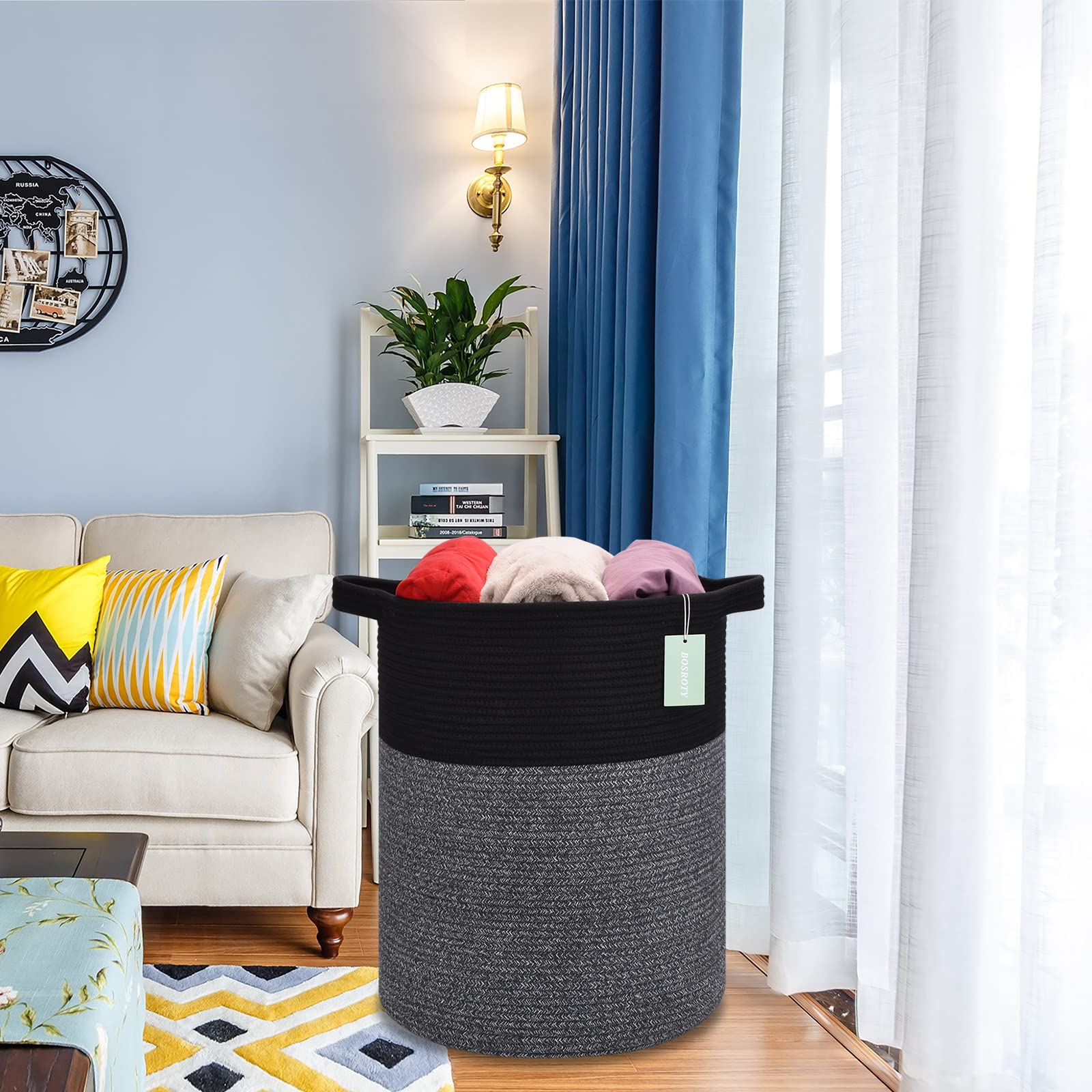 BOSROTY basket doubles as stylish decor while keeping clutter at bay