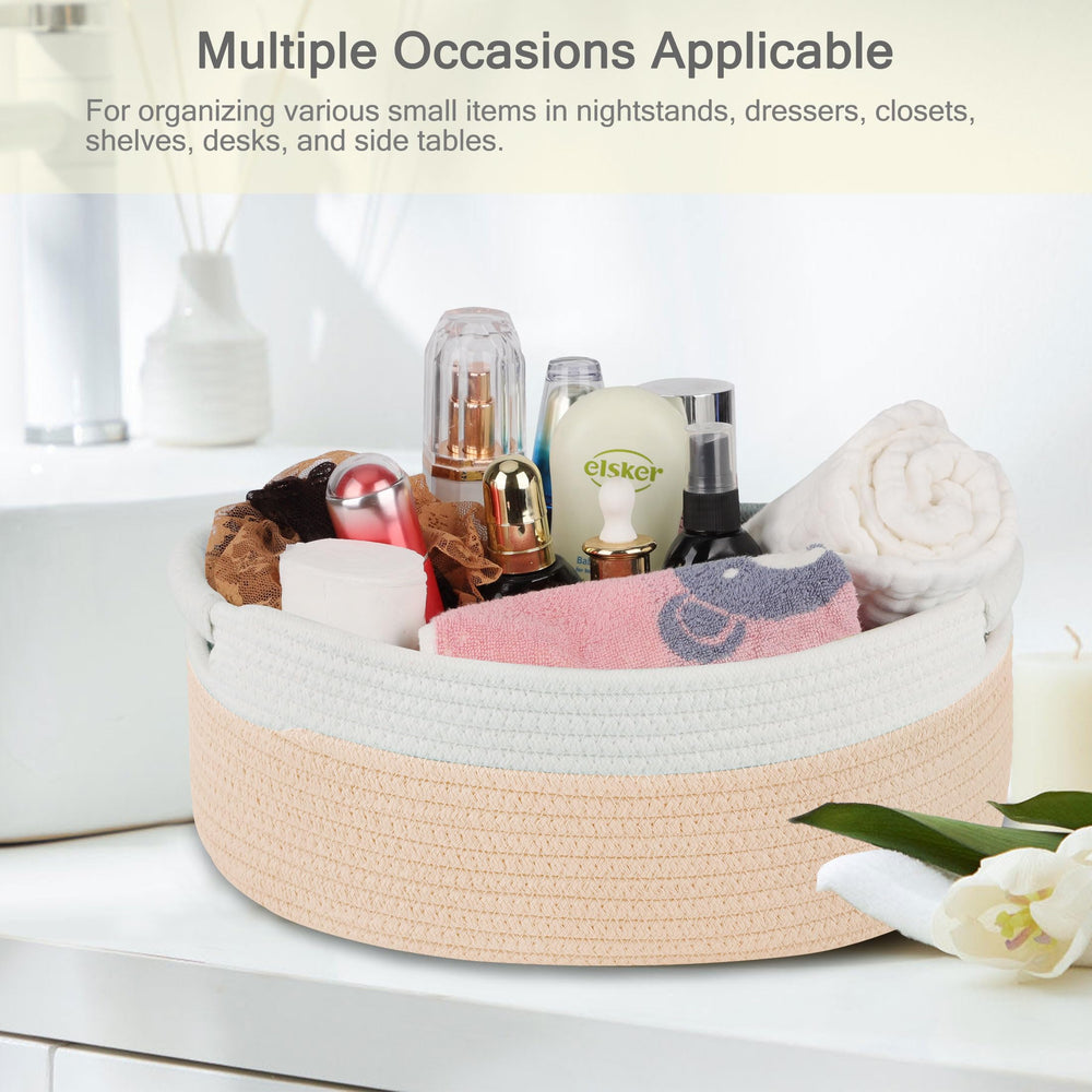 BOSROTY basket doubles as a pet toy bin for cats and dogs
