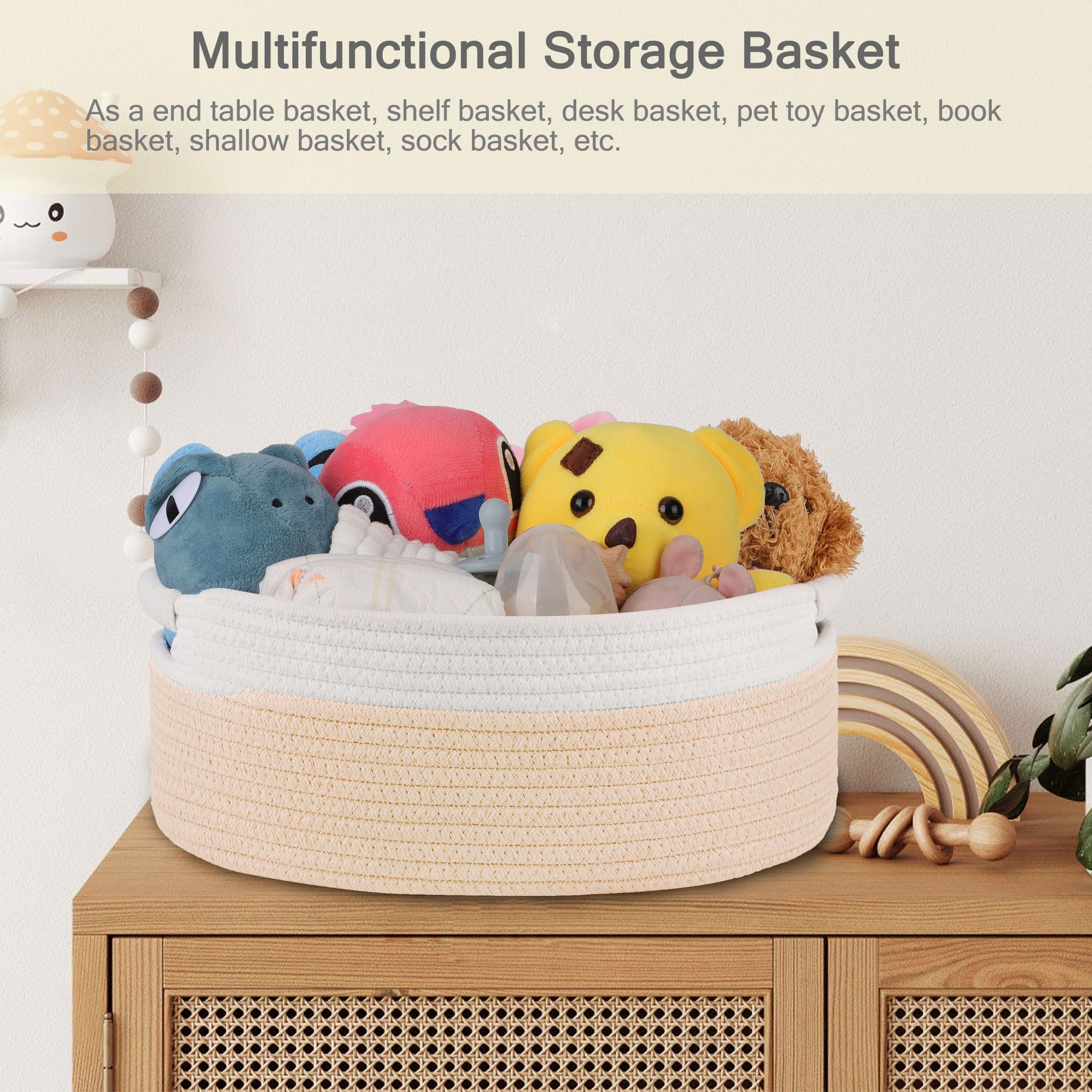 BOSROTY basket size 13x9x5-5 fits compact living spaces