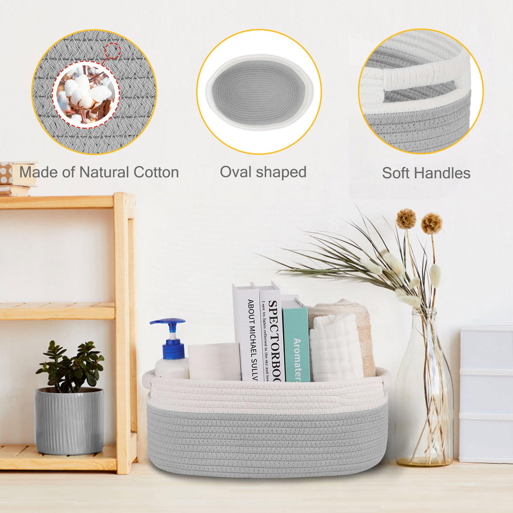 BOSROTY basket storage bedroom – versatile for organizing bedside items and reducing clutter.