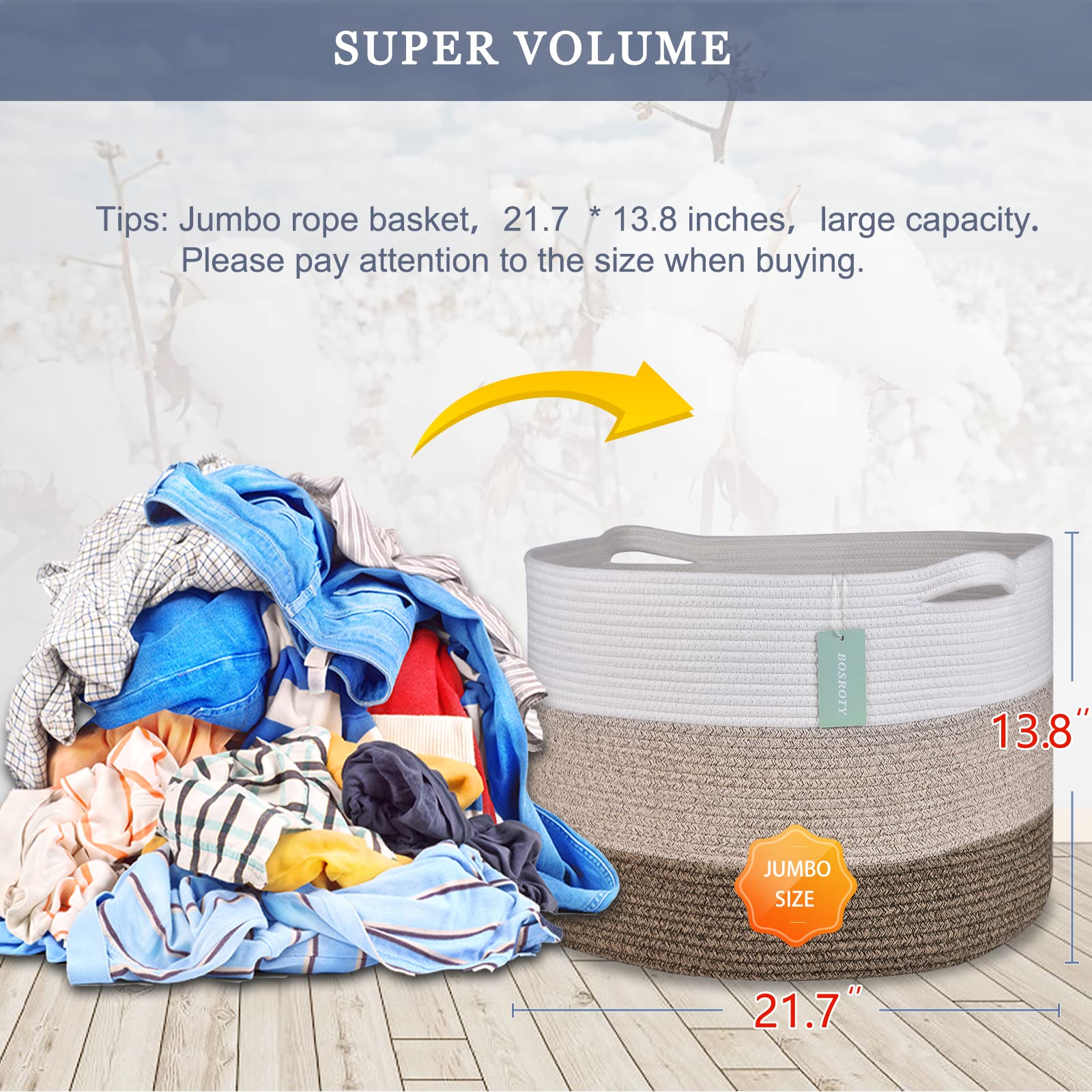 BOSROTY blanket basket doubles as toy storage in playroom for quick tidy-ups