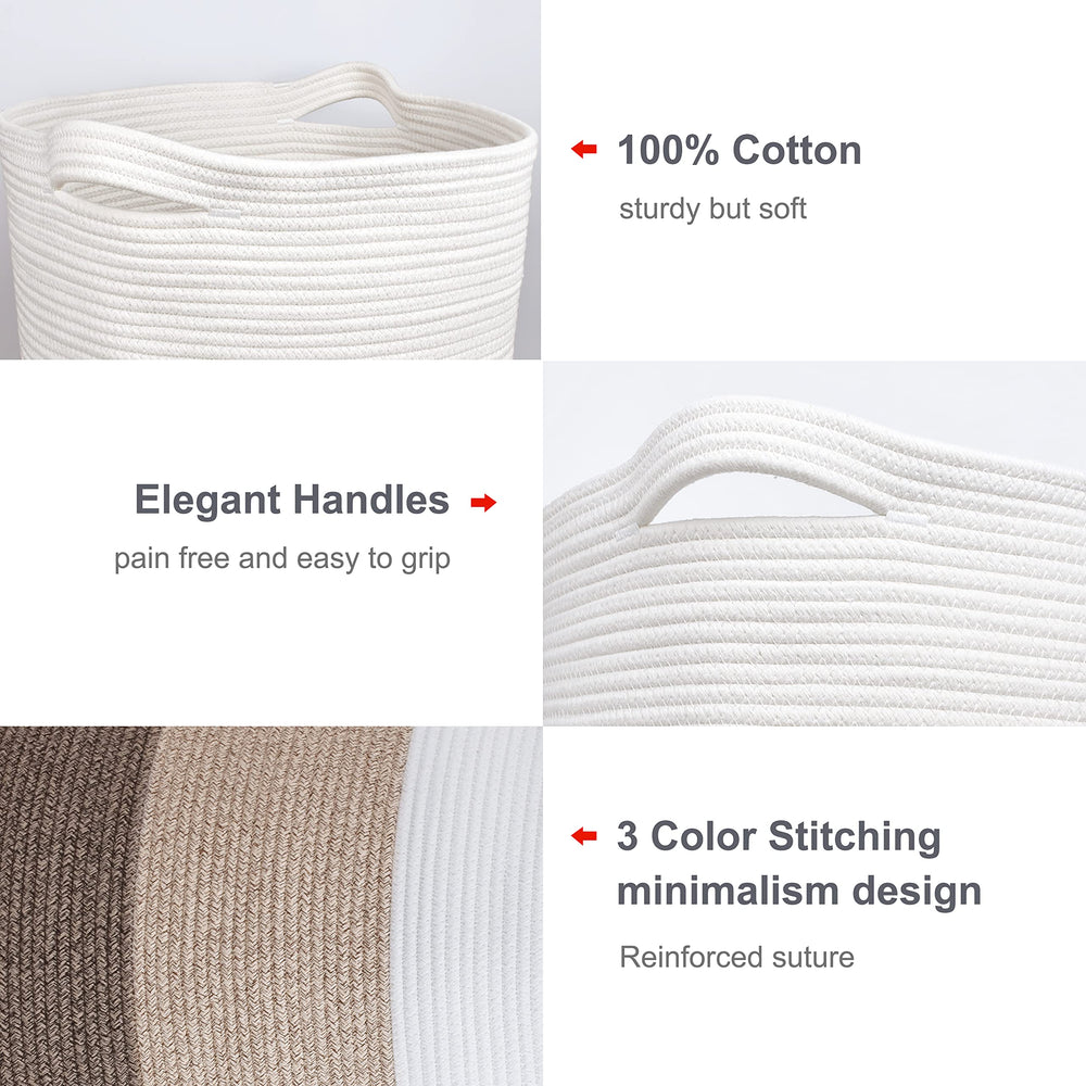 BOSROTY cotton rope material close-up reveals premium texture and finish