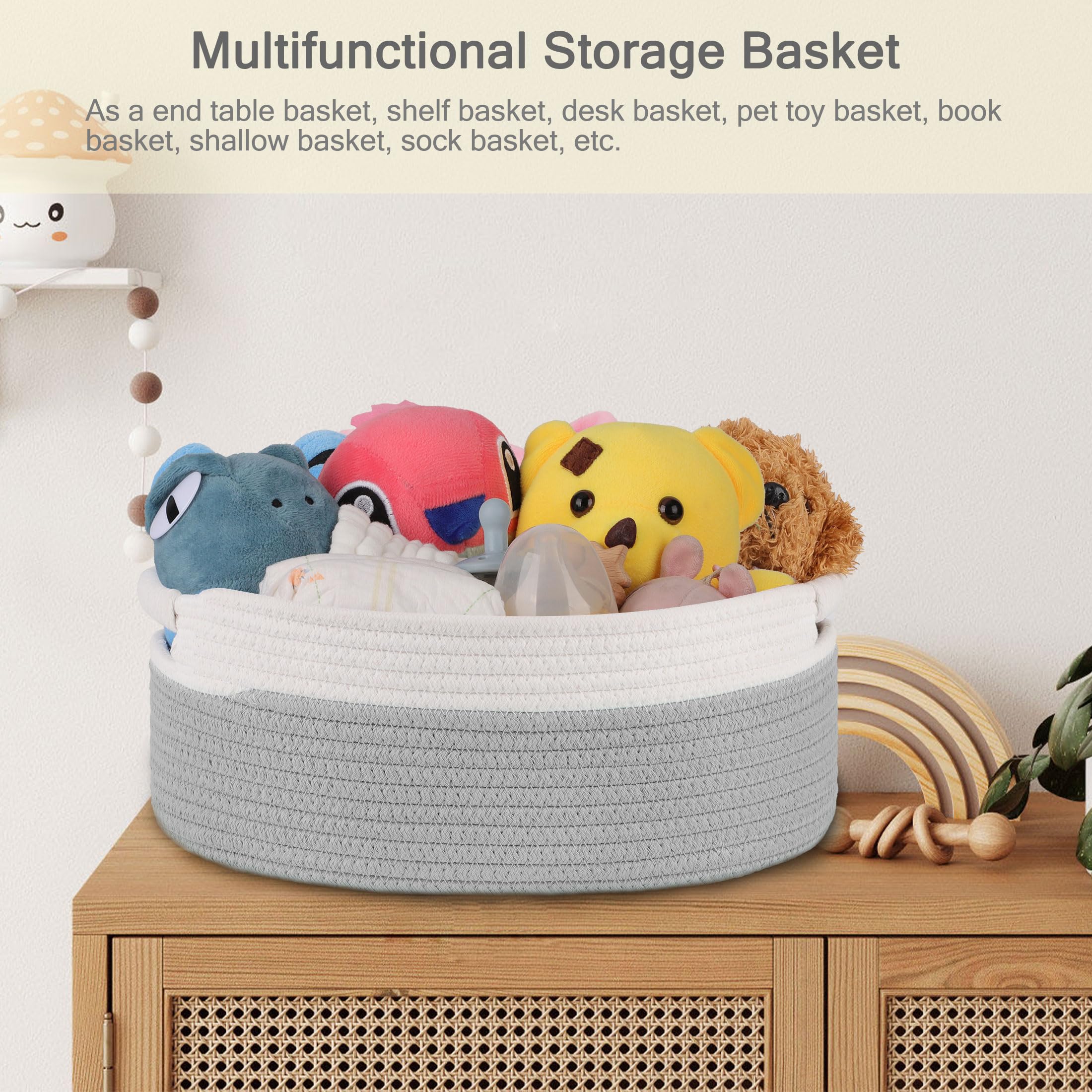 BOSROTY empty gift basket 13x9x5 – retains shape after filling for organized gifting.