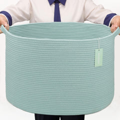 BOSROTY extra-large basket living room organization for clutter-free storage.