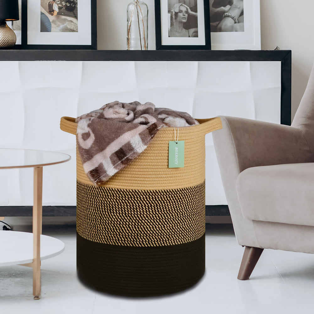 BOSROTY large floor-friendly bin helps keep spaces uncluttered