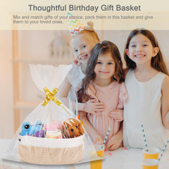 BOSROTY gift bags and ribbons arrangement ready-to-gift presentation