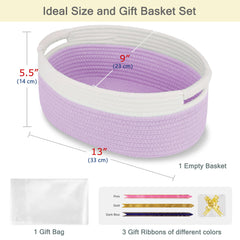 BOSROTY gift basket with clear cellophane for polished packaging.
