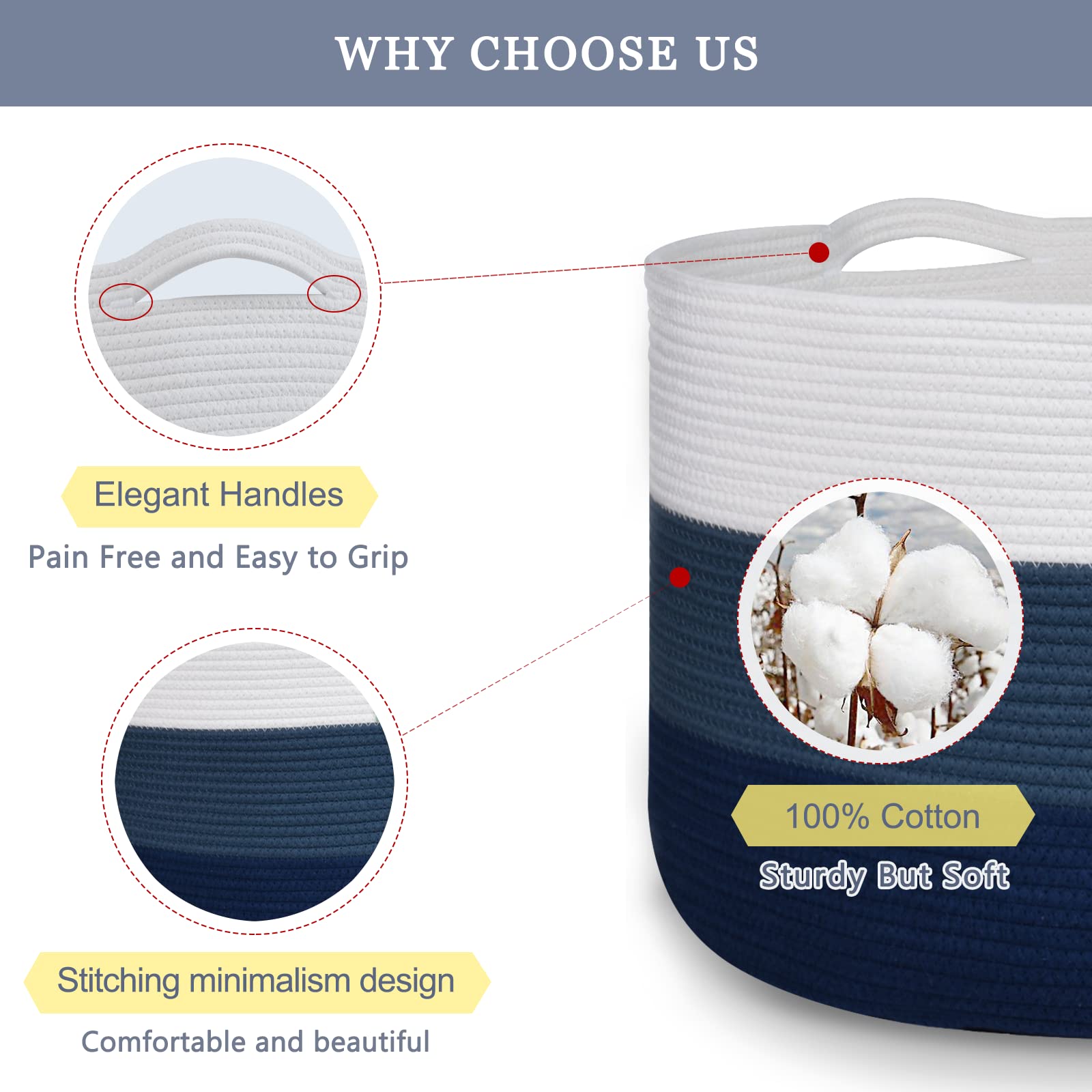 Bosroty laundry hamper doubles as baby clothes and blanket organizer.