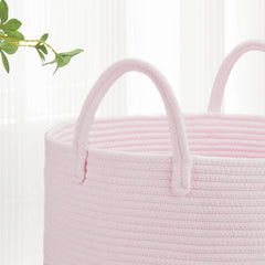 BOSROTY living room basket doubles as toy bin for clutter control