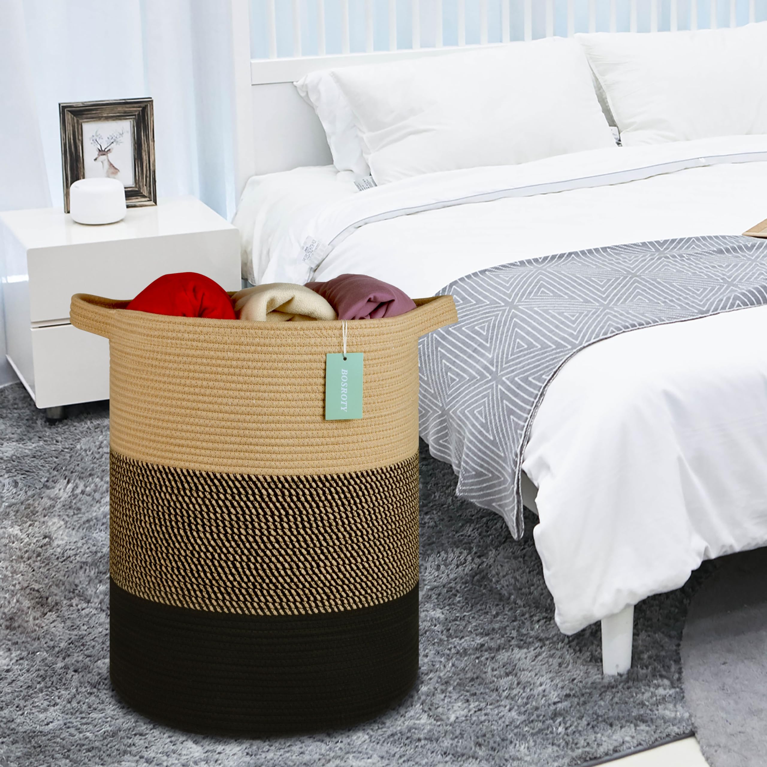 BOSROTY pet toy basket organizes furry friends toys