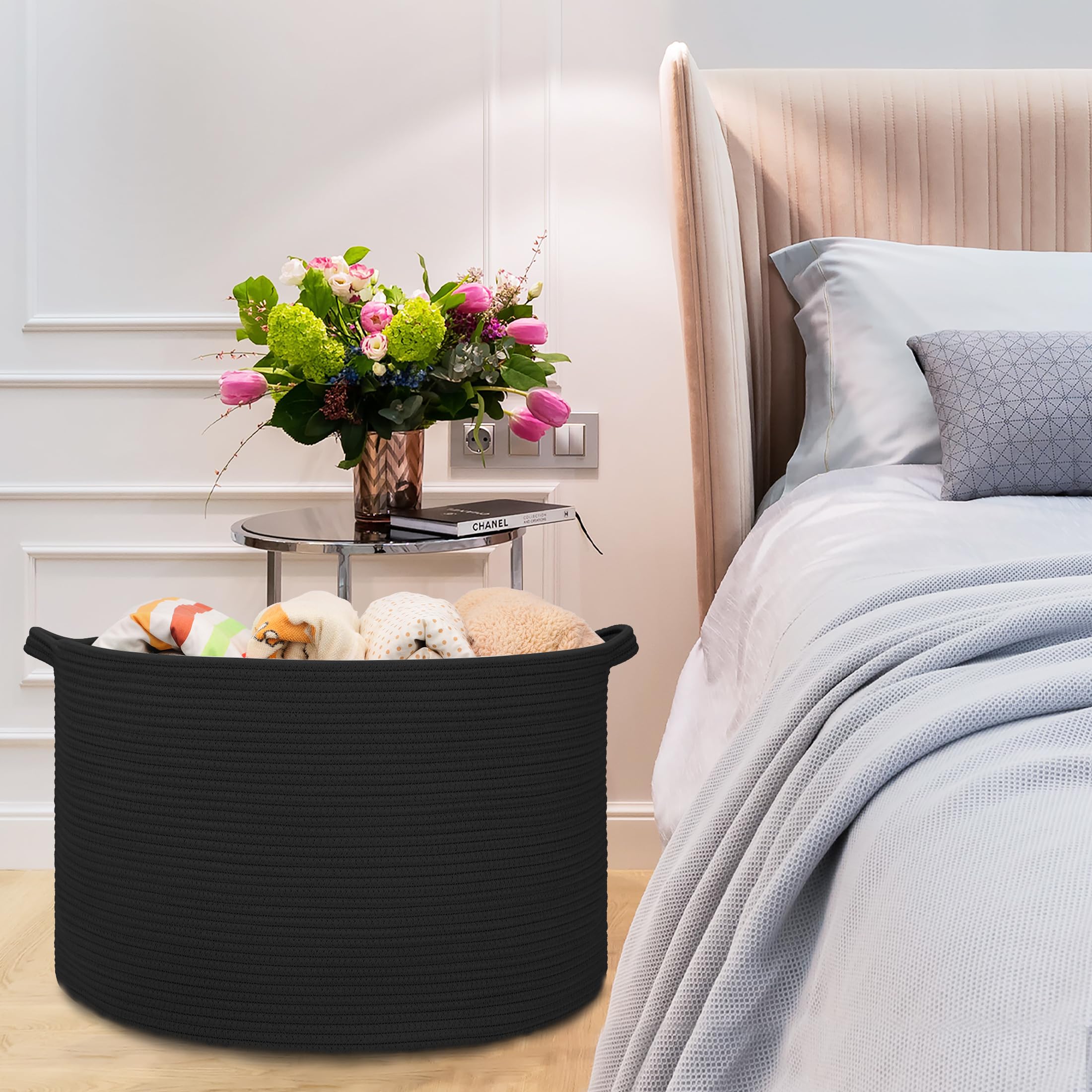 BOSROTY room-decor-storage focus basket blends decor with practical storage.