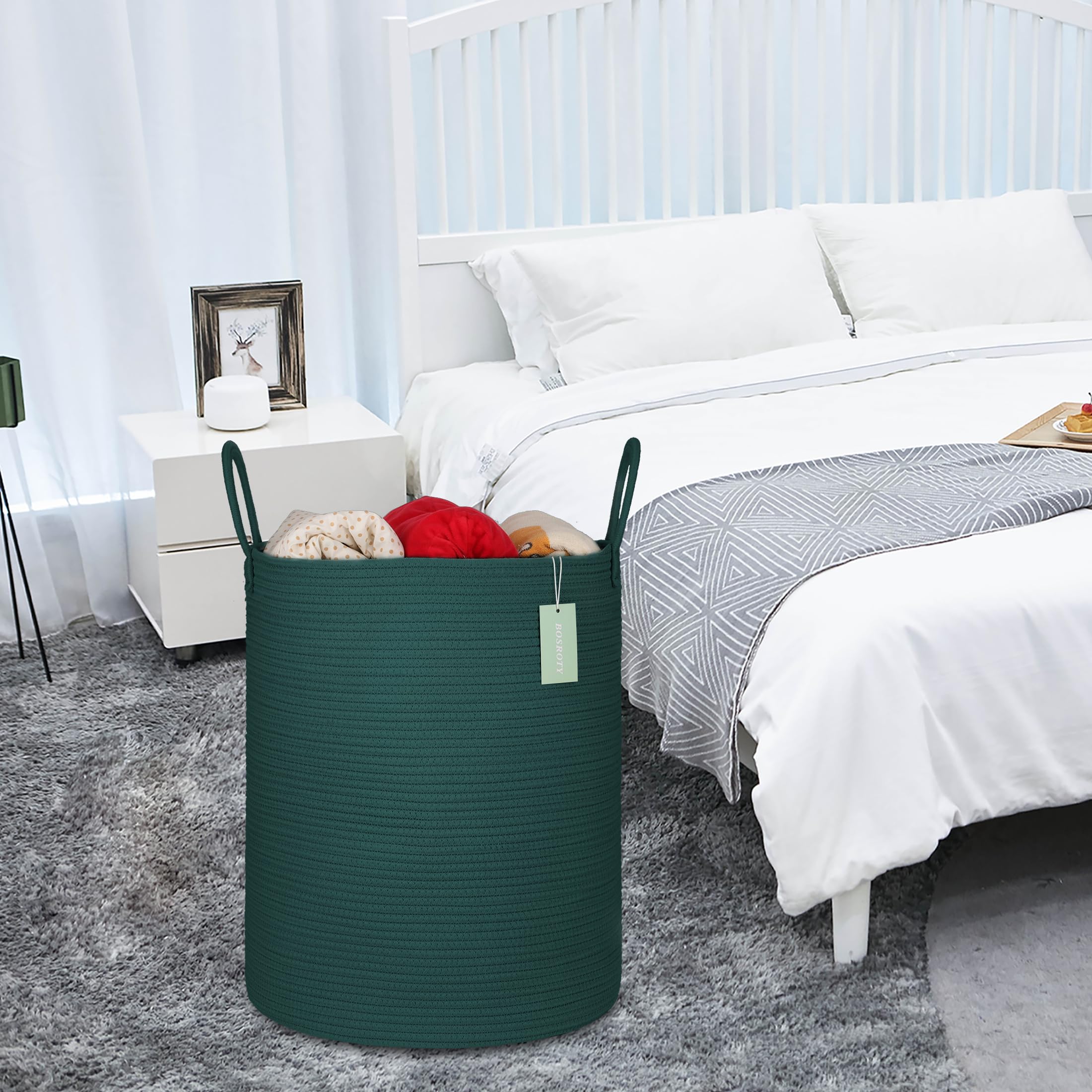 BOSROTY safe cotton rope material ideal for homes with kids and pets