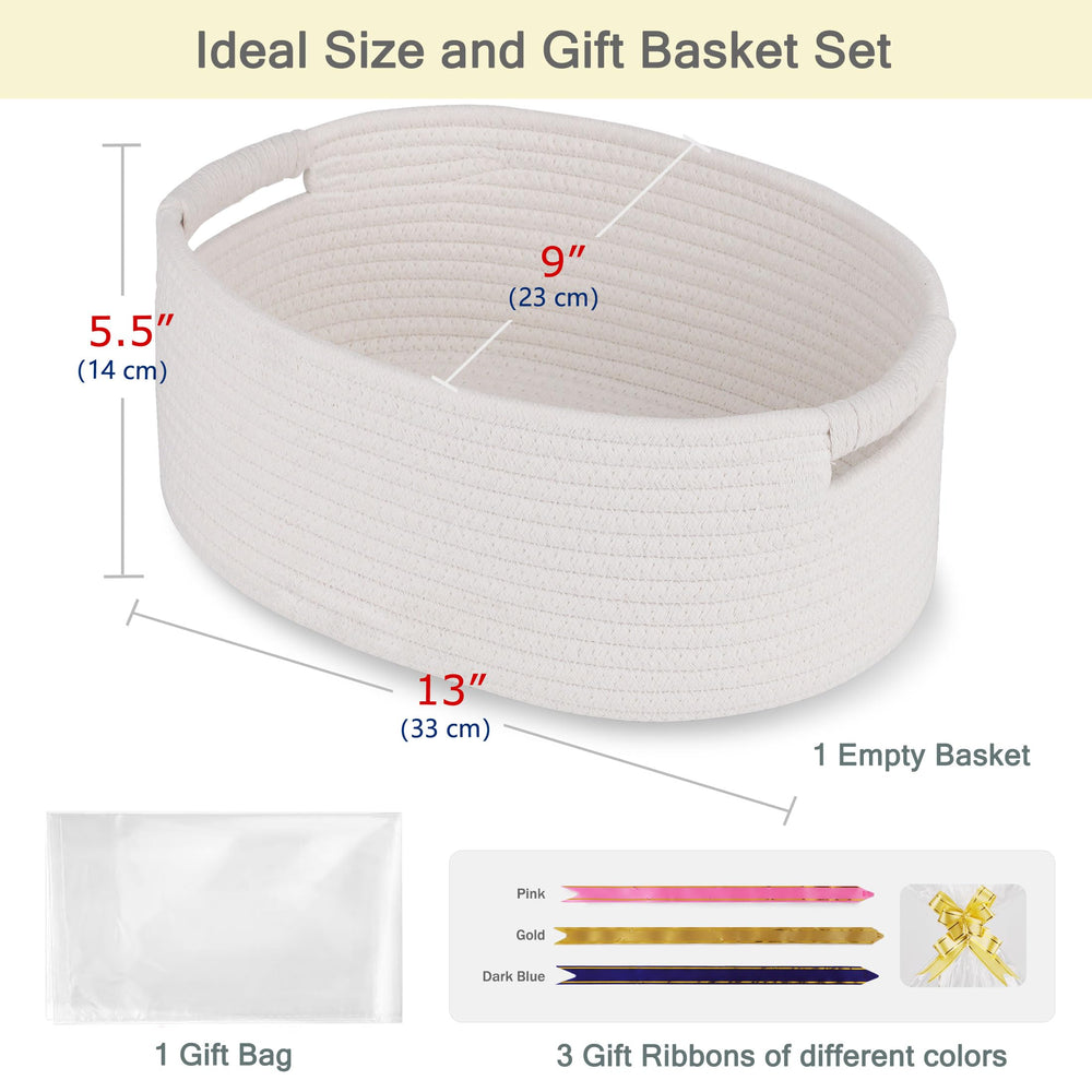 BOSROTY basket with clear cellophane bag presents a polished gift display.