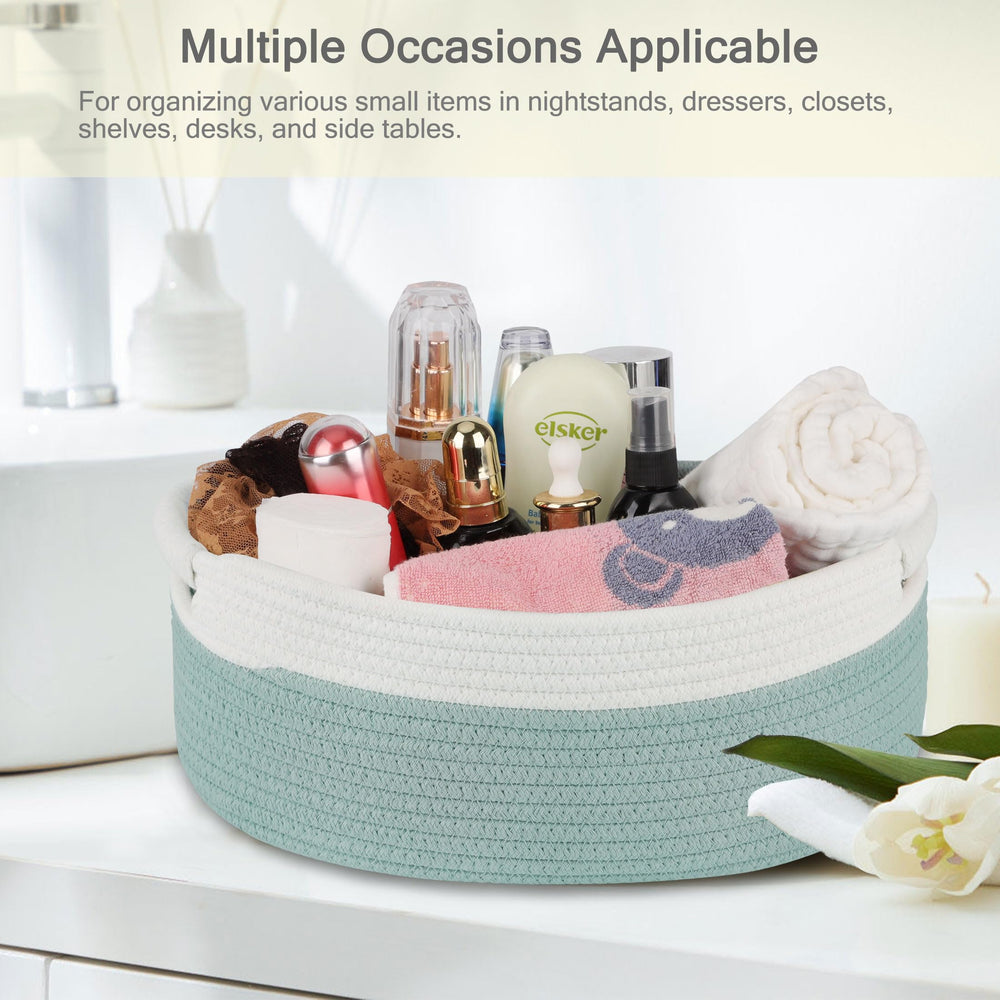 Bosroty basket shows compact storage dimensions 13x9x5.5 inches
