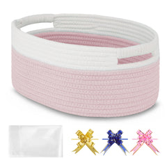 BOSROTY small woven basket with gift set and ribbons, ready for gifting occasions.