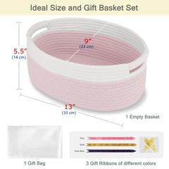 BOSROTY basket in a nursery, organizing baby essentials with style.