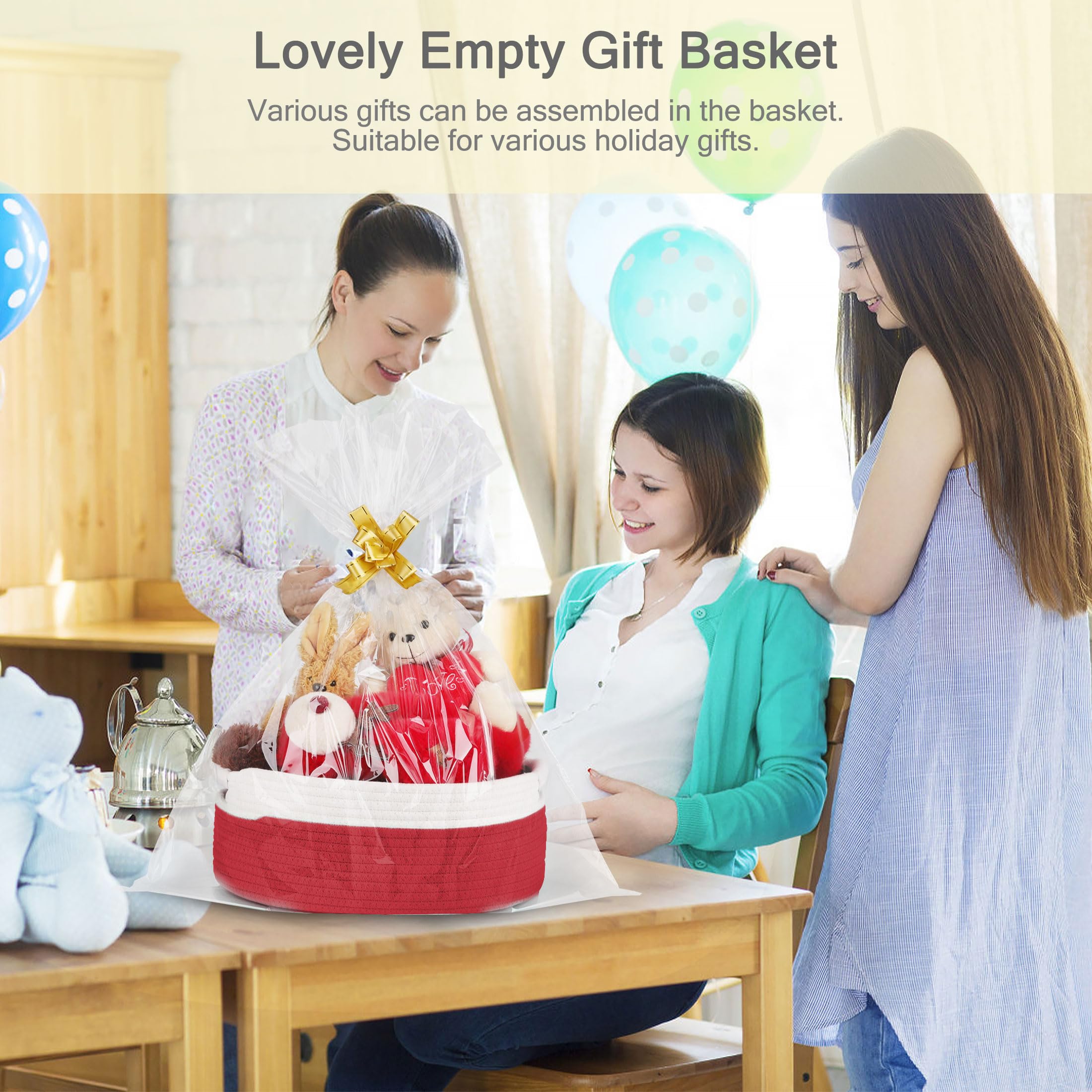 BOSROTY nursery storage basket keeping wipes, diapers, and small items organized