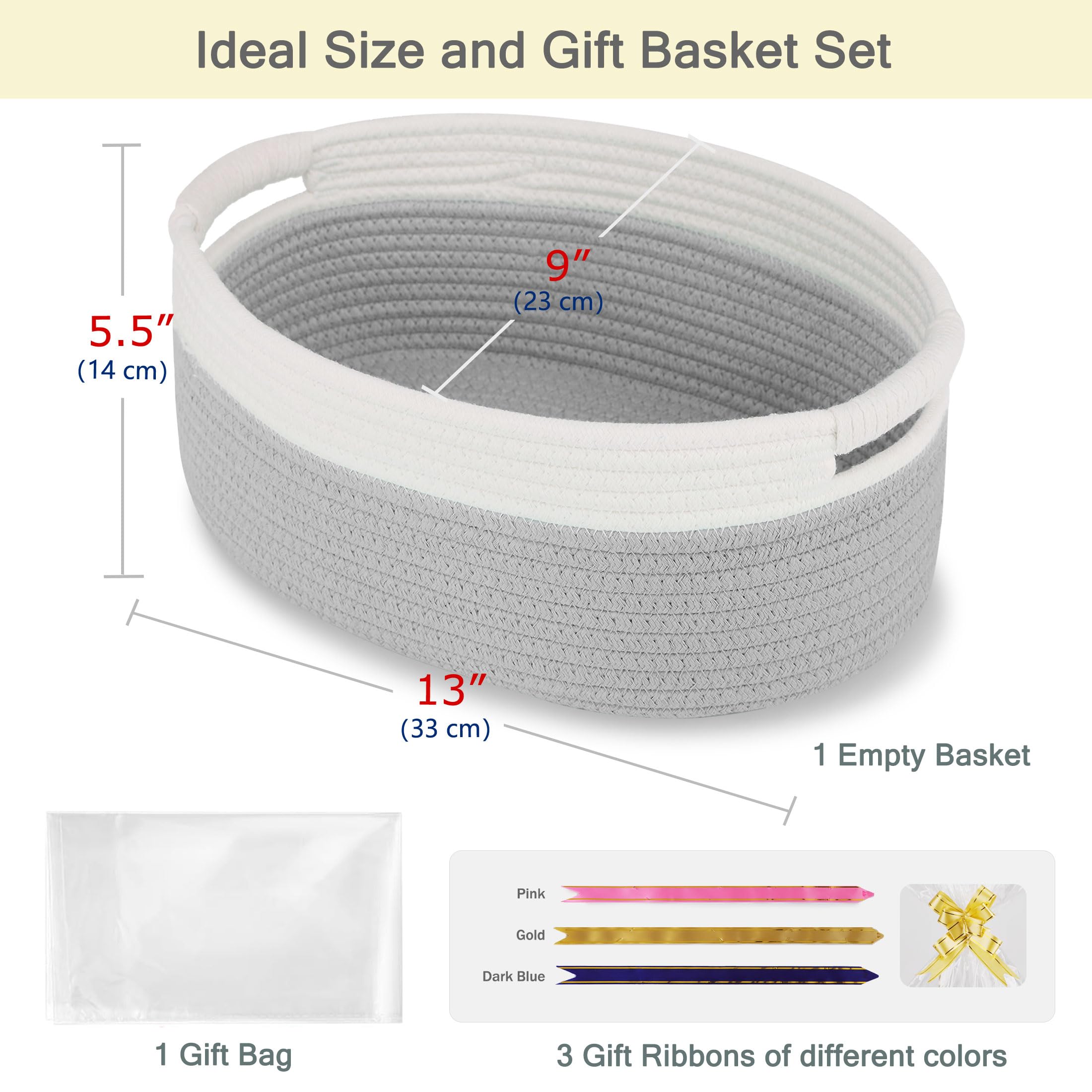 BOSROTY small woven basket ribbons – colorful ribbons enhance gift presentation and customization.