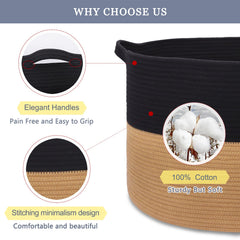 BOSROTY toy storage basket soft-touch material ideal for kids' rooms